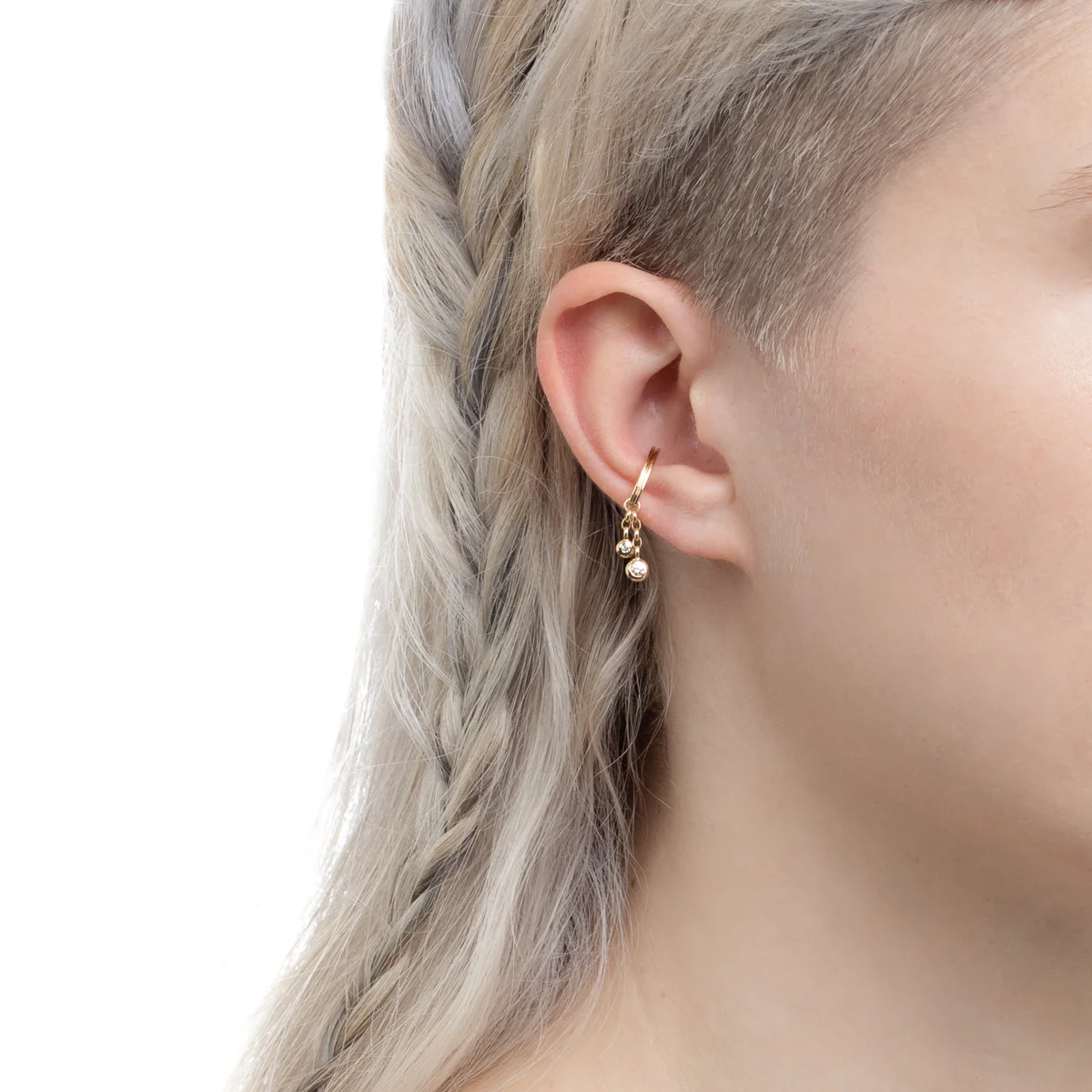 【Made-To-Order】18K CASCADEDiamond Ear Cuff - Image 4