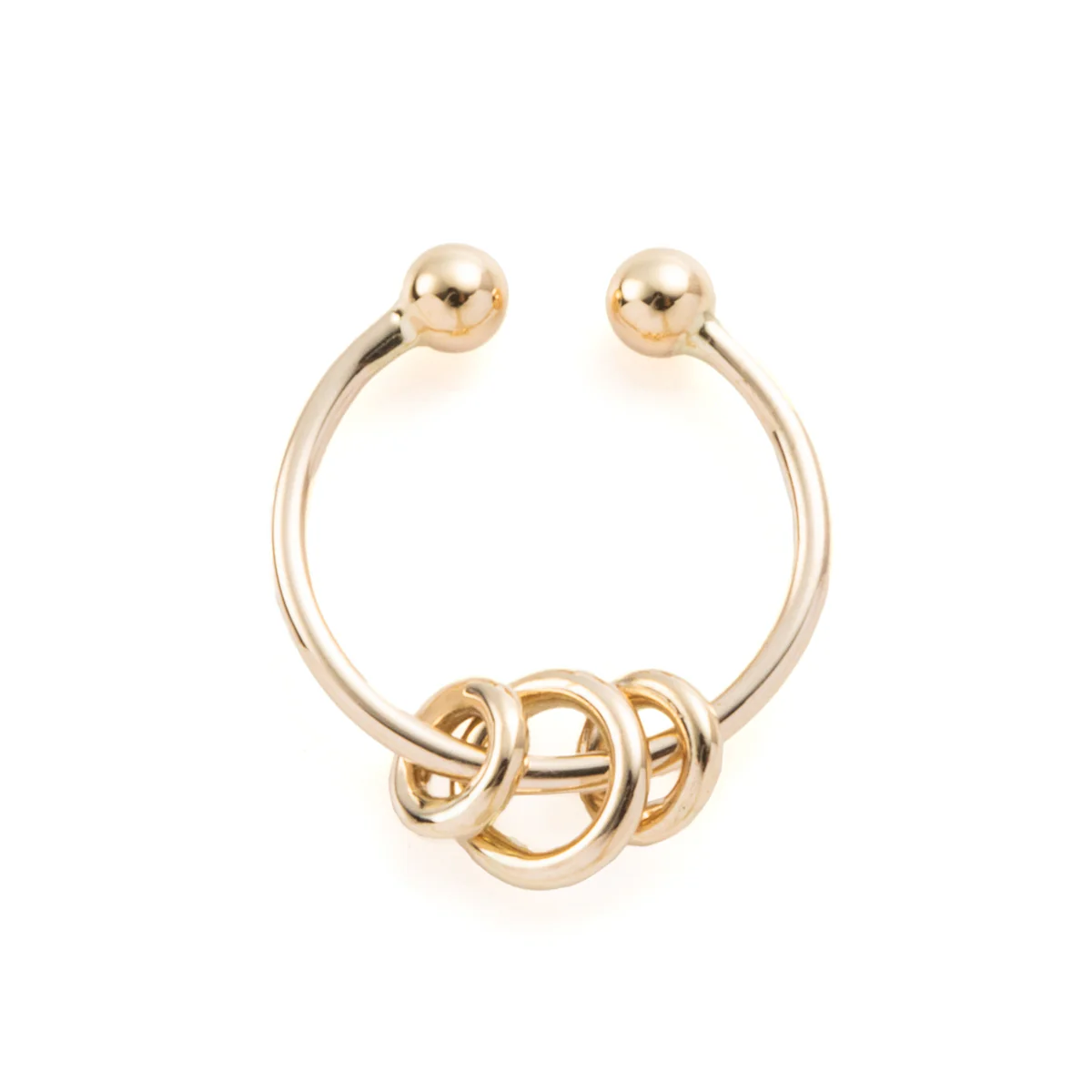 ALL ABOUT BASICS 3 Circles Ear Cuff - Image 3
