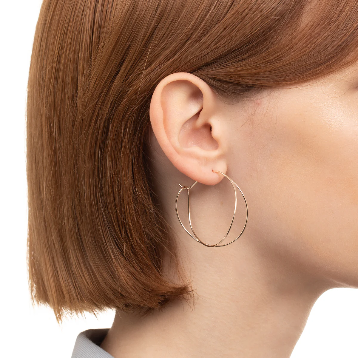ALL ABOUT BASICS Double Hoop Earring - Image 2