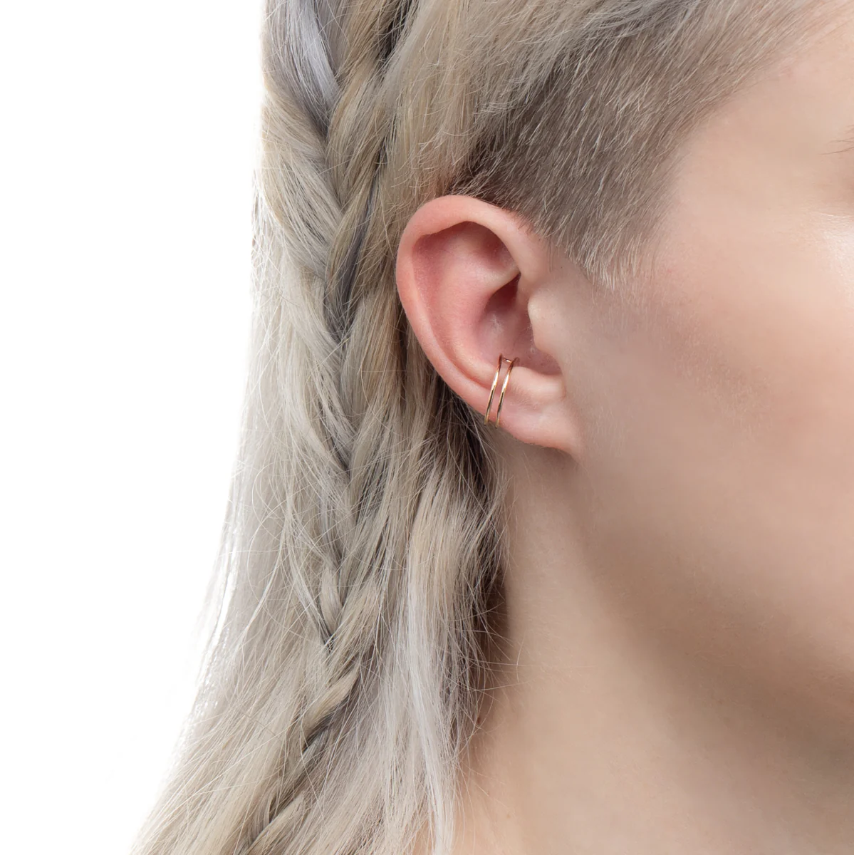 ALL ABOUT BASICS Double Line Ear Cuff - Image 5