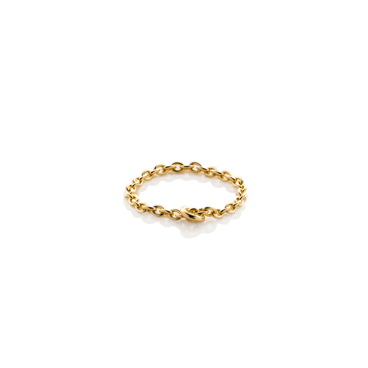 18K ALL ABOUT BASICS Chain Ring Small size - Image 3