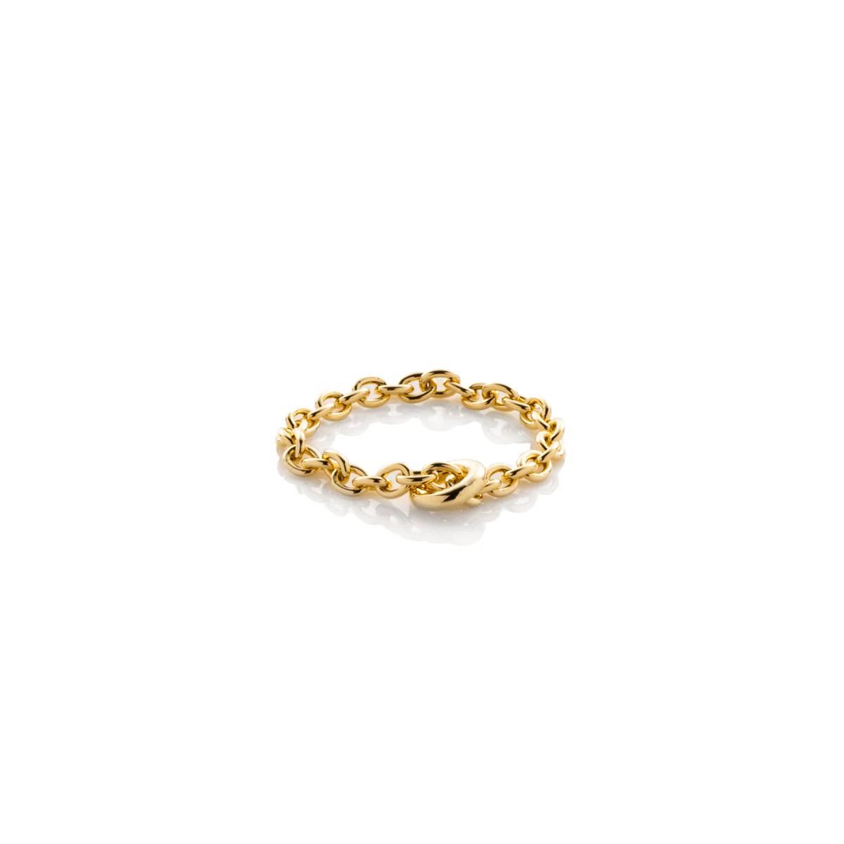 18K ALL ABOUT BASICS Chain Ring Medium size - Image 3