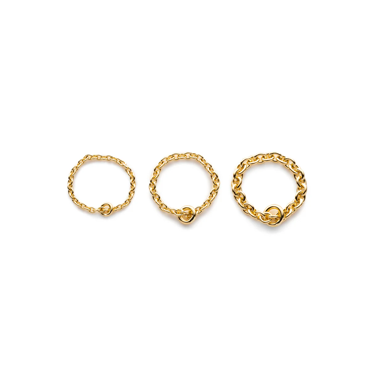 18K ALL ABOUT BASICS Chain Ring Medium size - Image 6