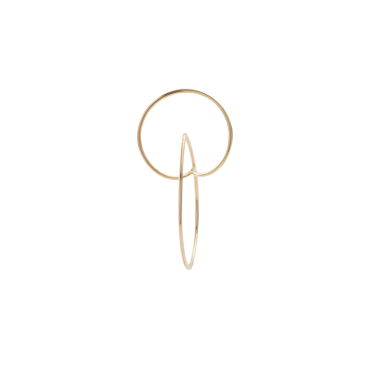 ALL ABOUT BASICS Double Hoop Floating Earring Small size - Image 4