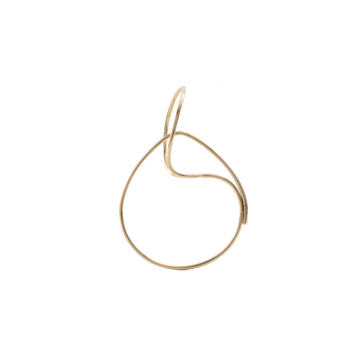 ALL ABOUT BASICS Double Hoop Floating Earring Small size - Image 5