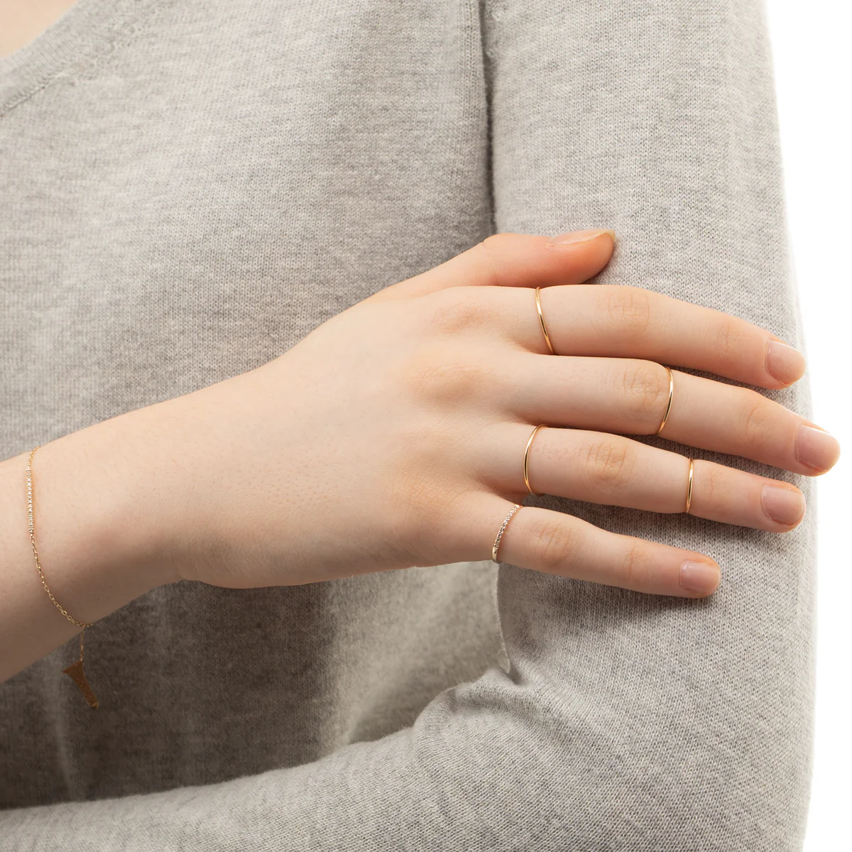 18K ALL ABOUT BASICS Promise Ring - Image 5