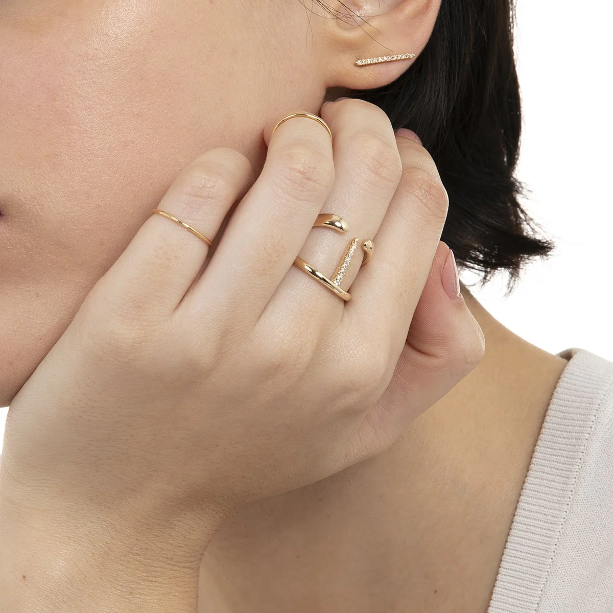 18K ALL ABOUT BASICS Promise Ring - Image 7