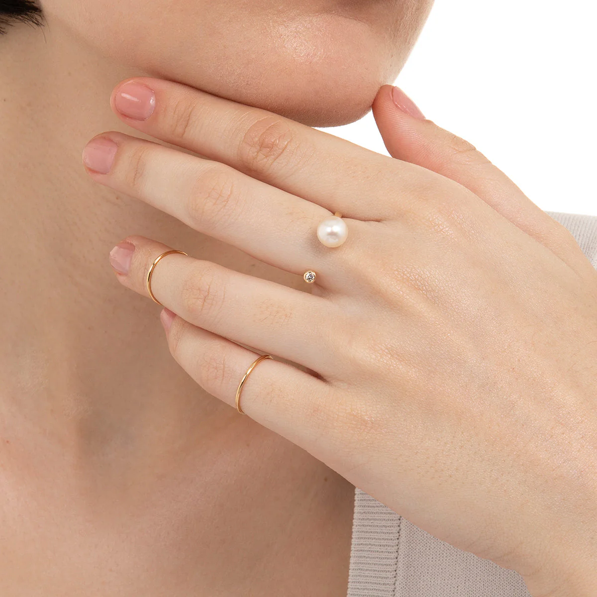 【Made-To-Order】18K ALL ABOUT BASICS Promise Ring - Image 8