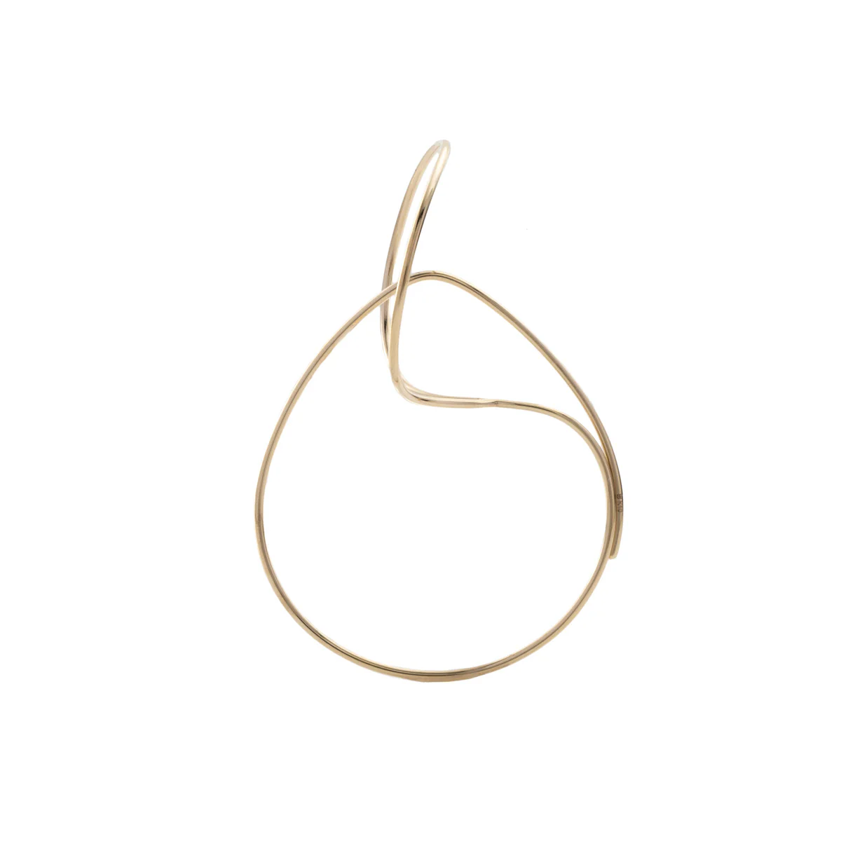 ALL ABOUT BASICS Double Hoop Floating Earring Medium size - Image 3