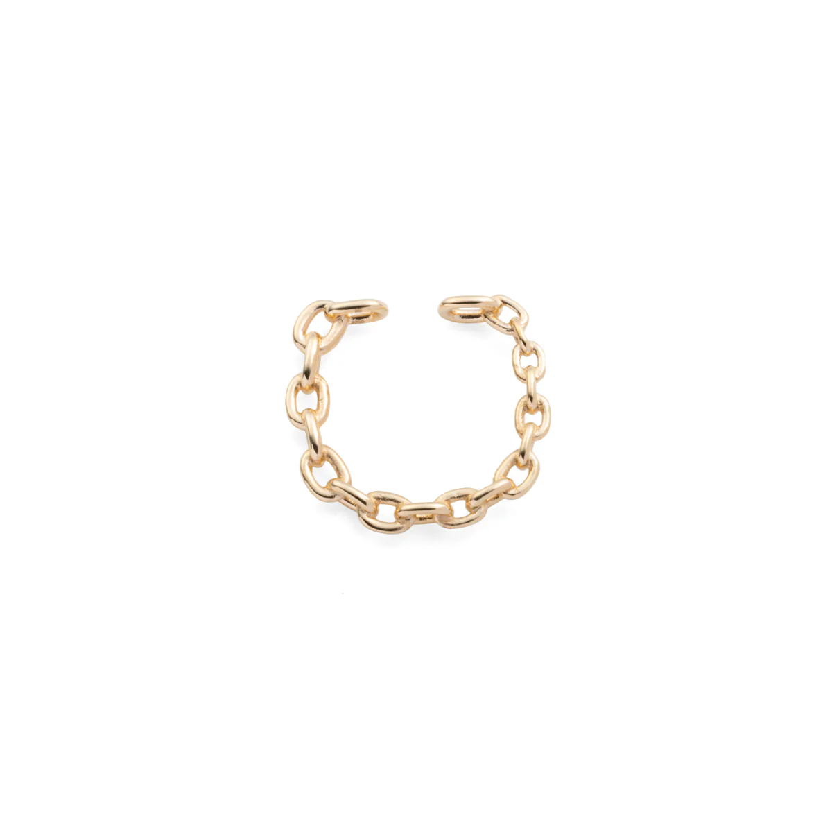 ALL ABOUT BASICS Oblong Chain Ear Cuff Small size - Image 3