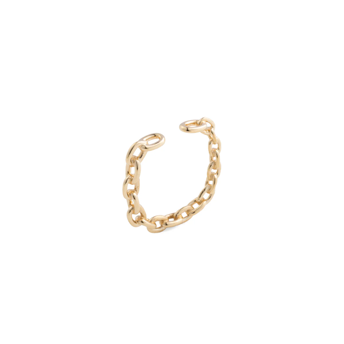 ALL ABOUT BASICS Oblong Chain Ear Cuff Small size - Image 5