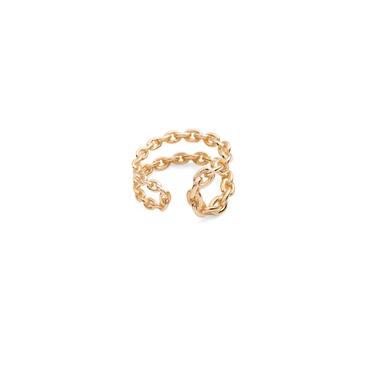 ALL ABOUT BASICS Double Line Chain Ear Cuff Medium size - Image 4