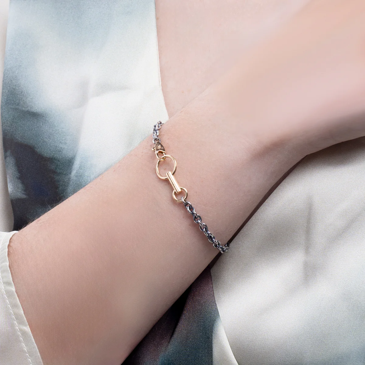 PIPISTRELLO Double Charm Chain Bracelet - Image 2
