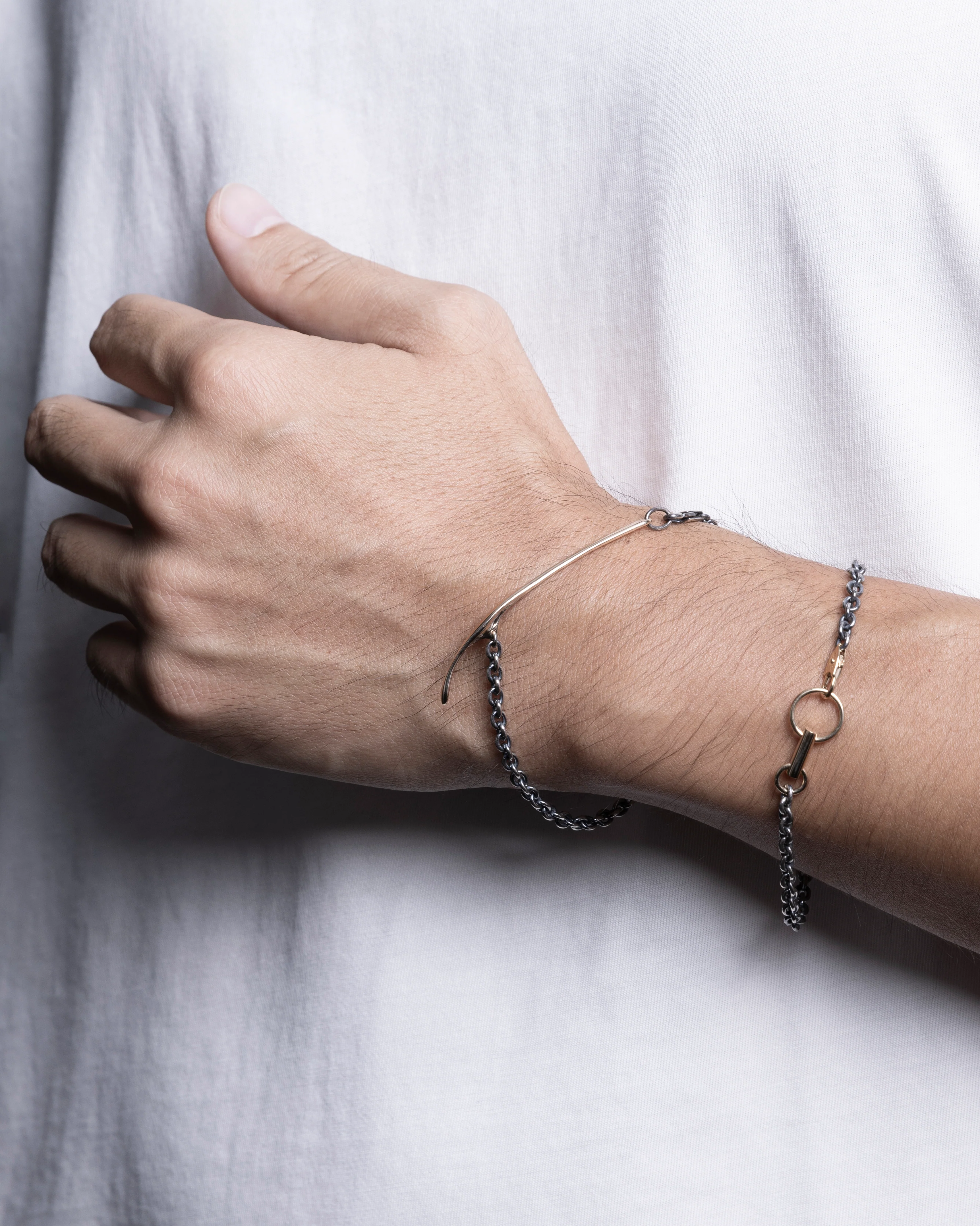 PIPISTRELLO Double Charm Chain Bracelet - Image 4