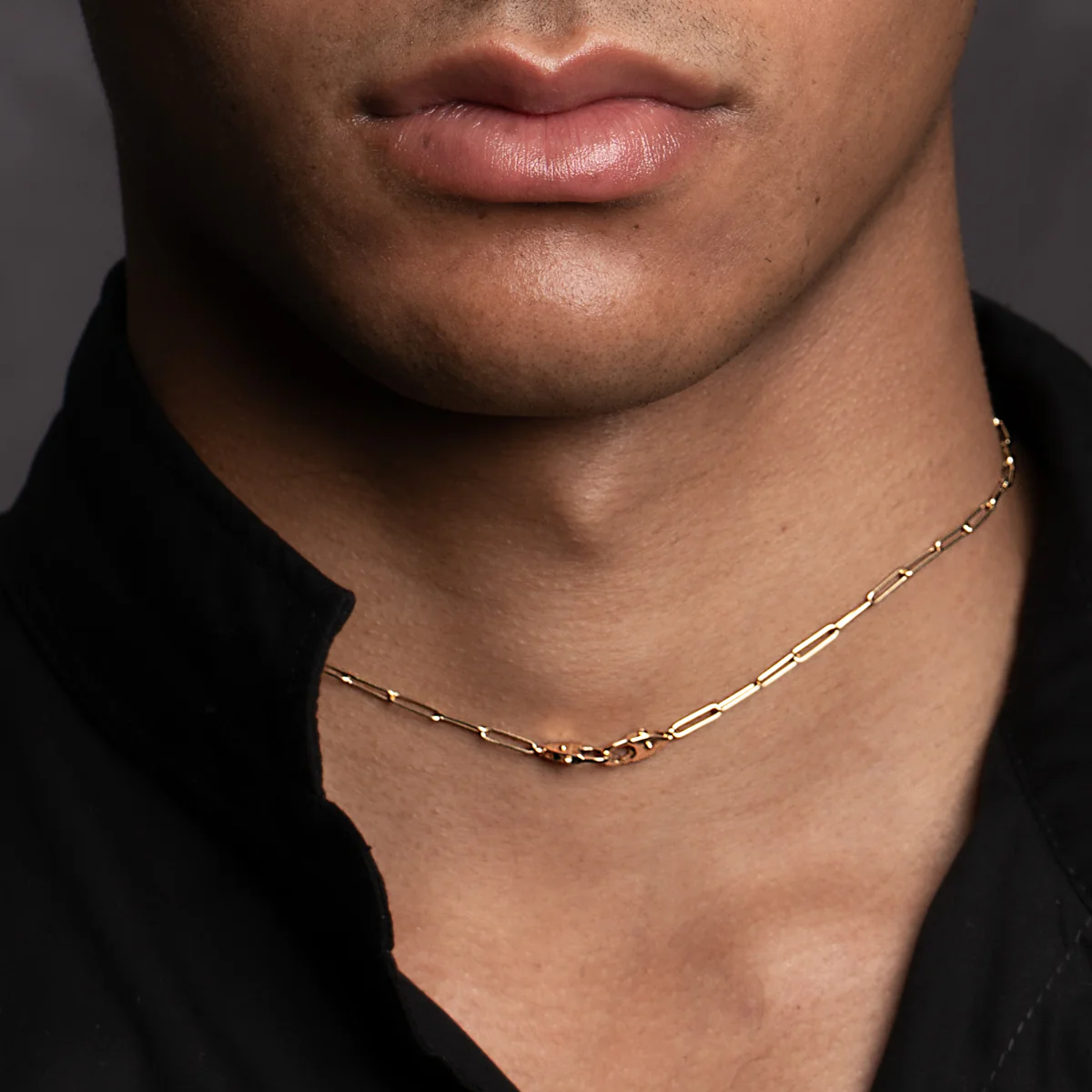 18K ALL ABOUT BASICS Ladder Chain Necklace - Image 7