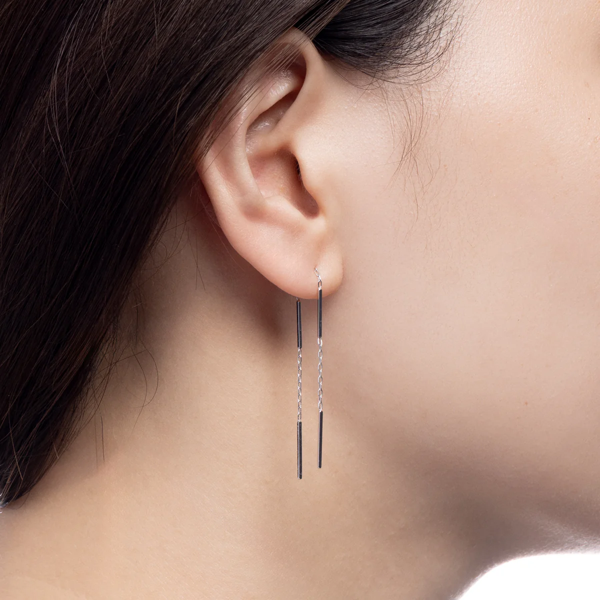 ALL ABOUT BASICS Toggle Chain Earring - Image 2