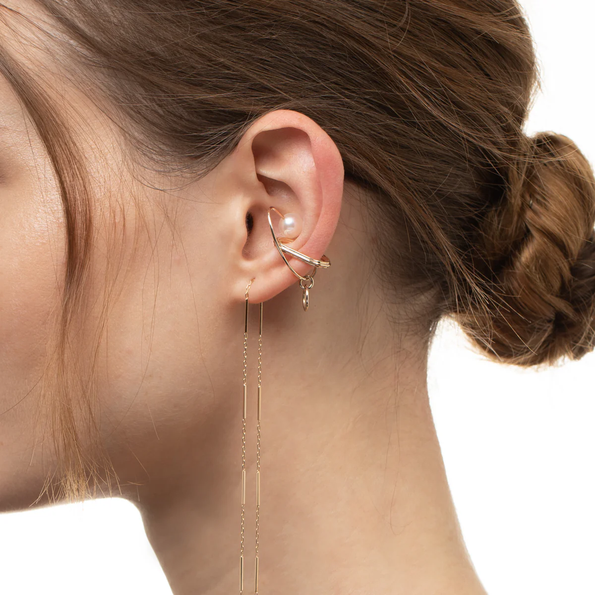 ALL ABOUT BASICS Toggle Chain Earring - Image 5