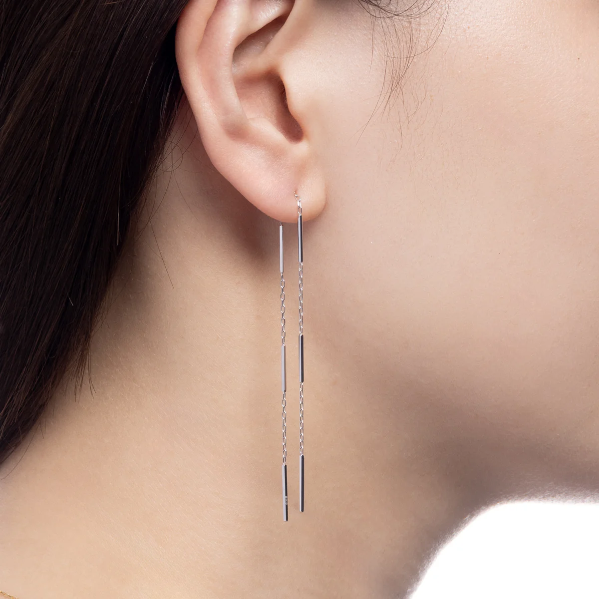 ALL ABOUT BASICS Toggle Chain Earring - Image 2