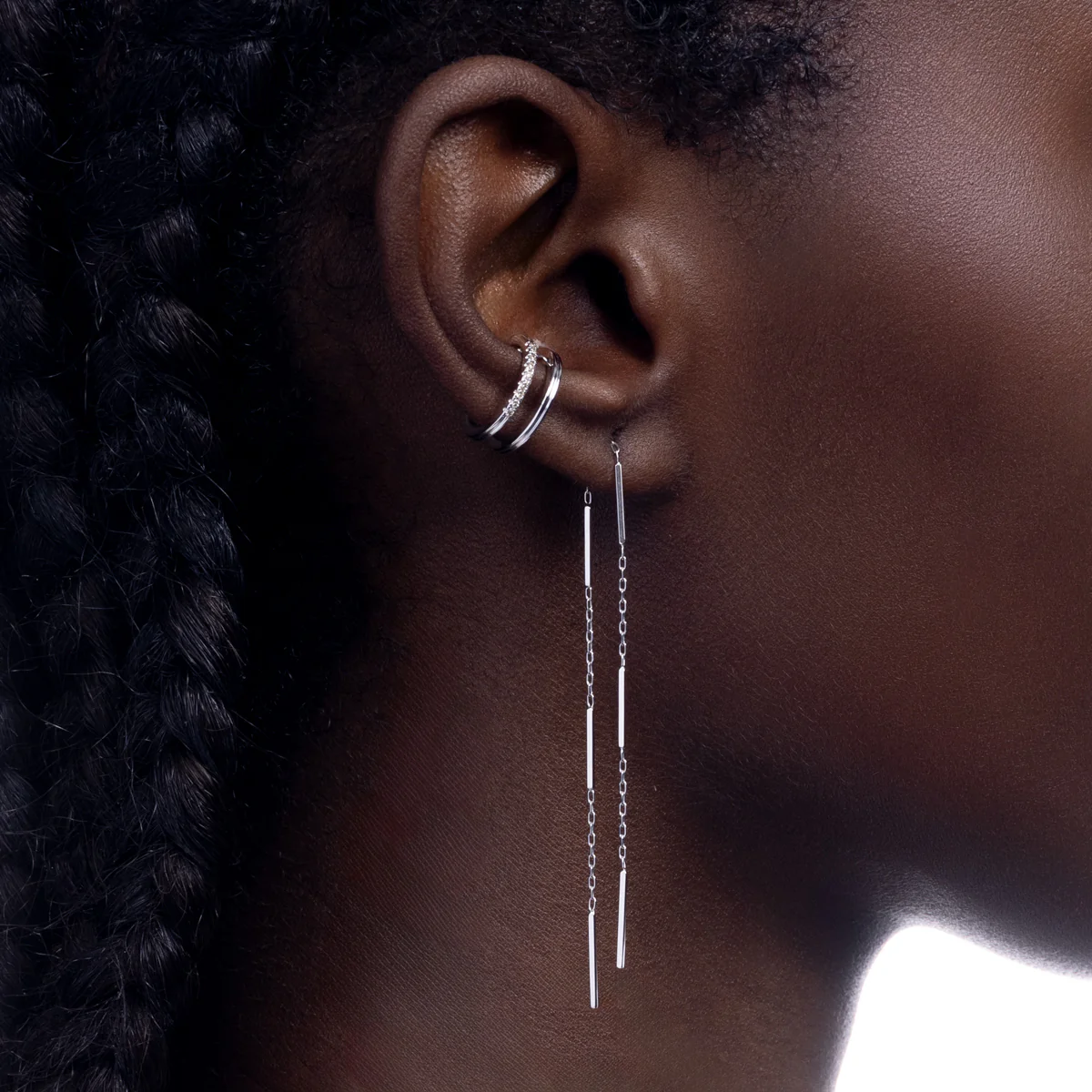 ALL ABOUT BASICS Toggle Chain Earring - Image 3