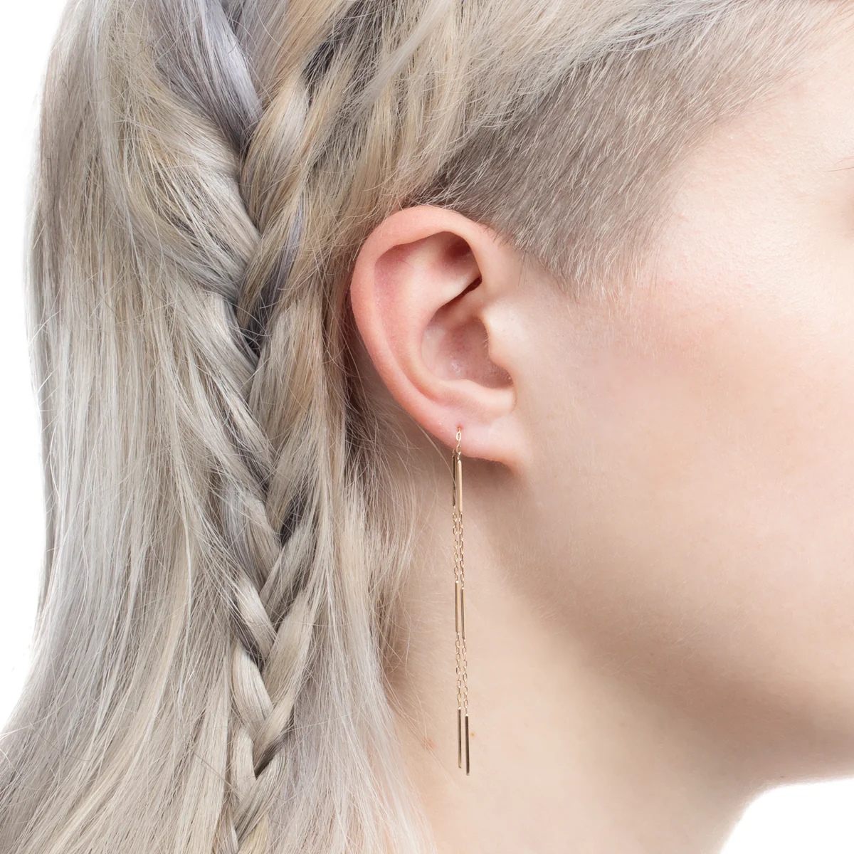 ALL ABOUT BASICS Toggle Chain Earring - Image 2