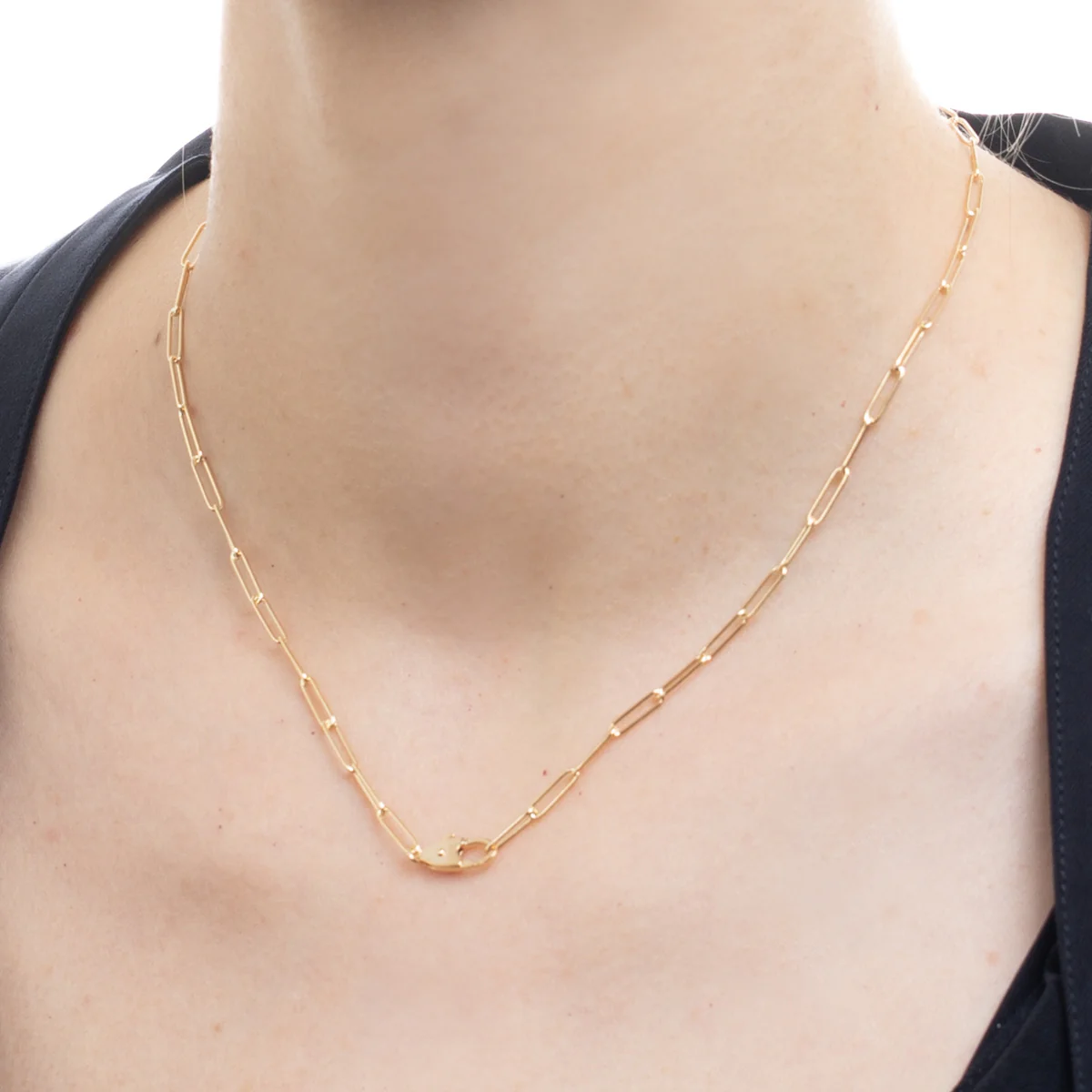 18K ALL ABOUT BASICS Labber Chain Necklace - Image 2