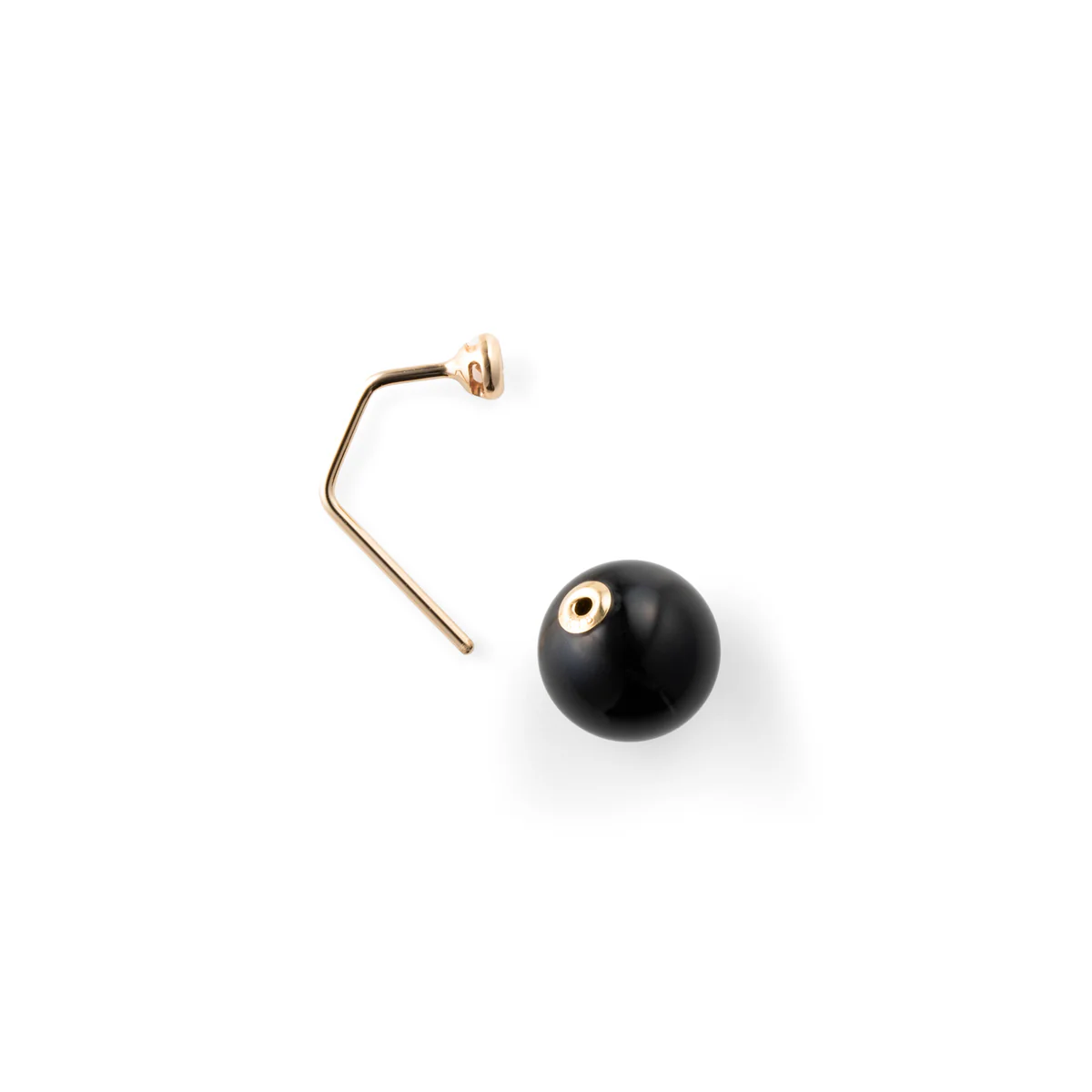 BUMBLE BEE Diamond Earring w/ Onyx Backing - Image 4