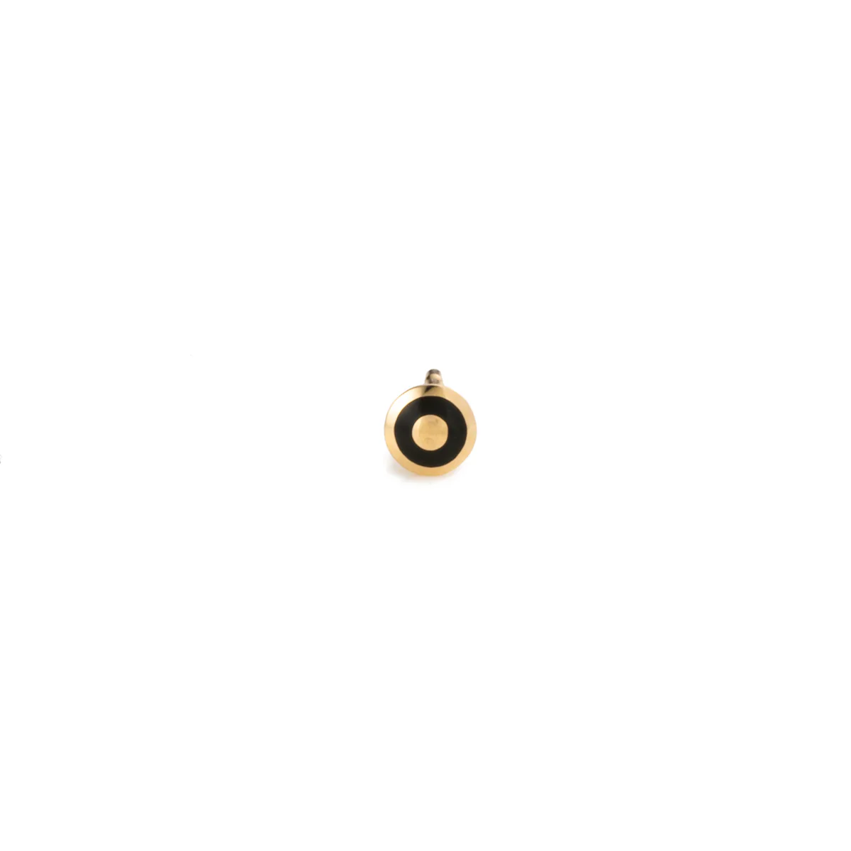 【Made-To-Order】 BIRD OF PARADISE Bird's Eye Stud Earring in Jet Black - Image 3