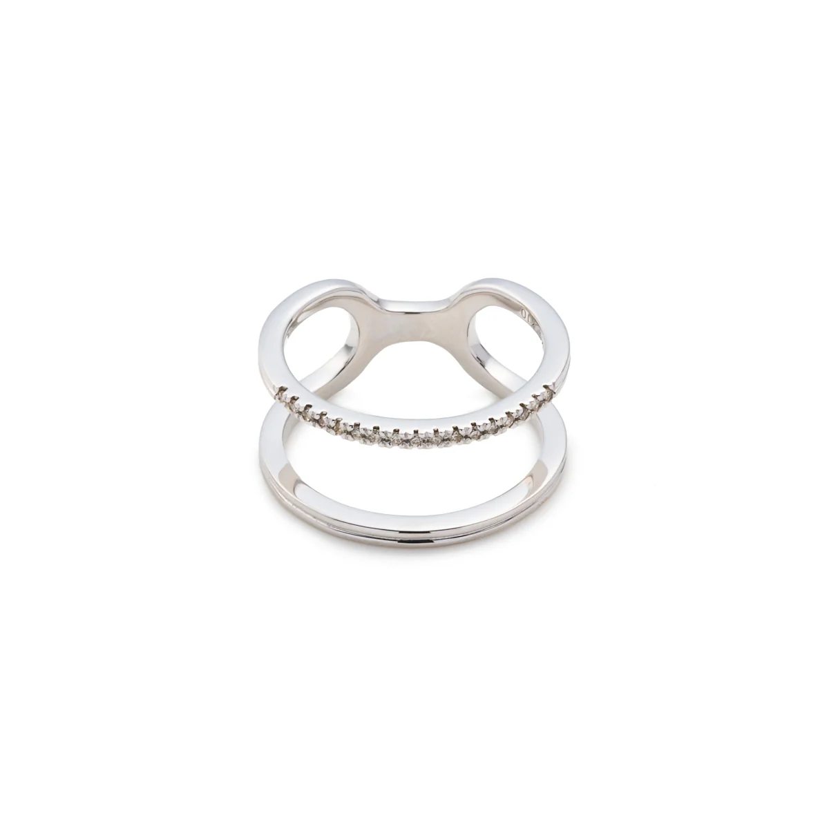 BELUGA Diamond Double Line Ring - Image 3