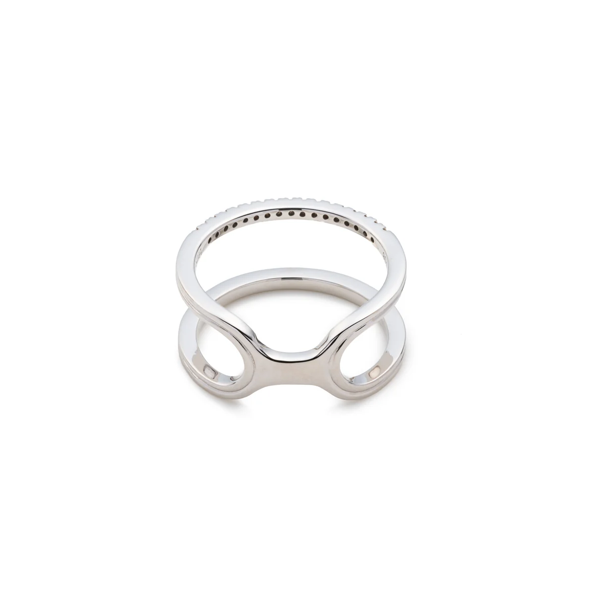 BELUGA Diamond Double Line Ring - Image 4