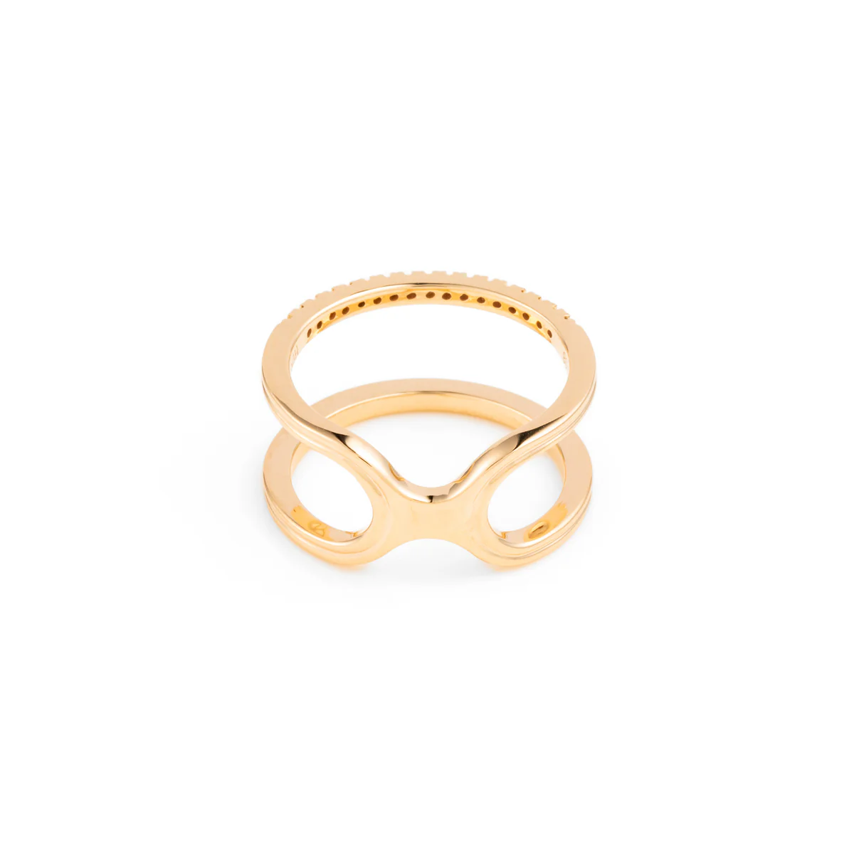 【Made-To-Order】 BELUGA Diamond Double Line Ring - Image 3