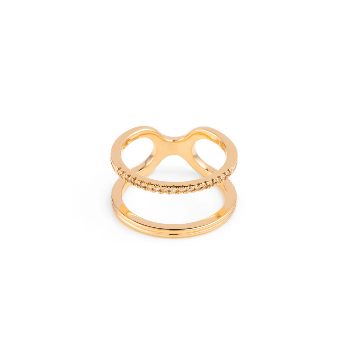 【Made-To-Order】 BELUGA Diamond Double Line Ring - Image 4