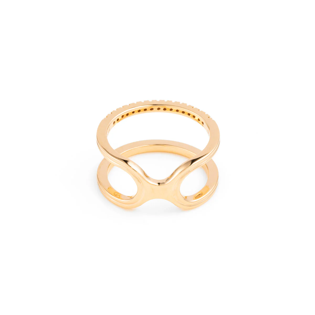 【Made-To-Order】 BELUGA Diamond Double Line Ring - Image 3