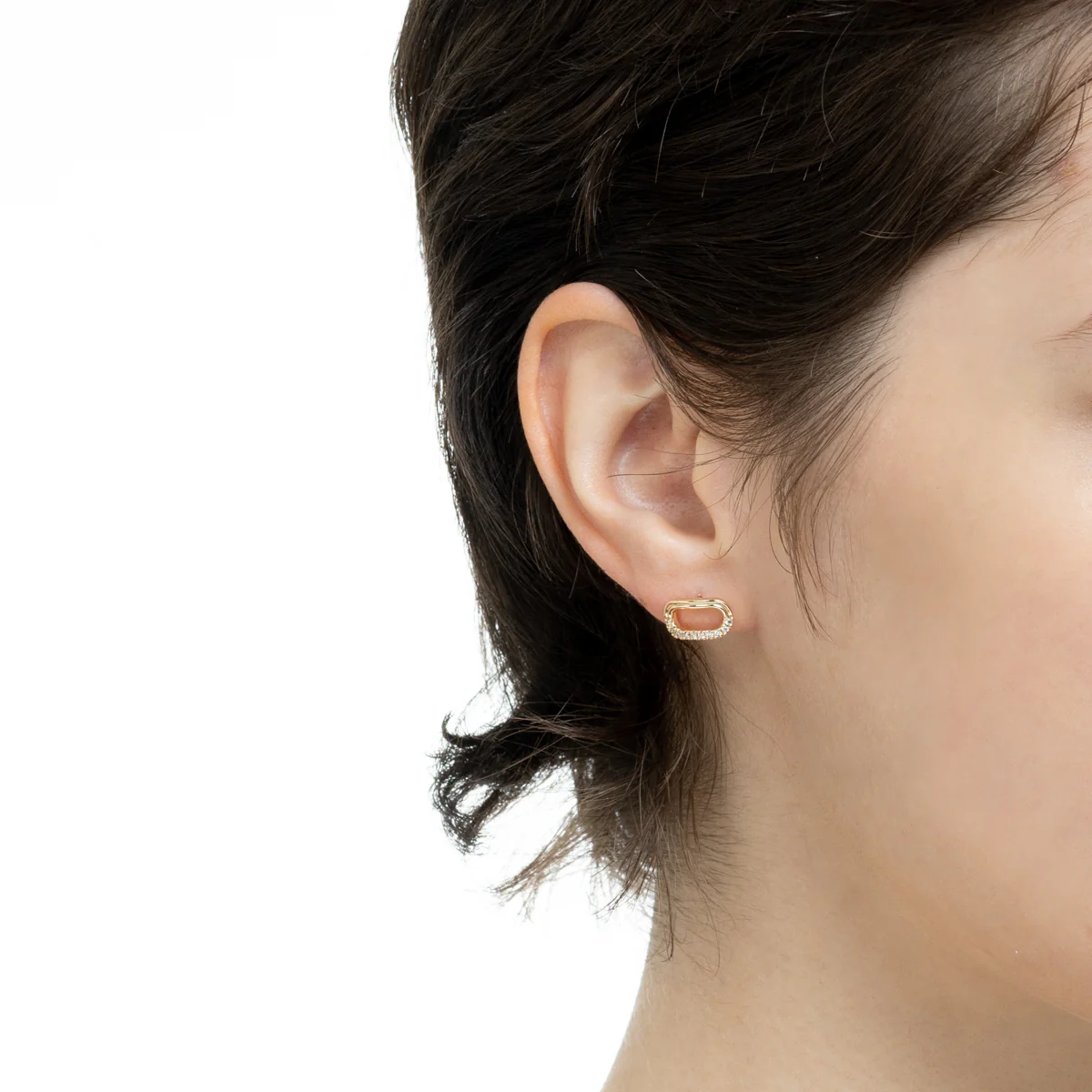 BELUGA Oblong Diamond Earring - Image 4