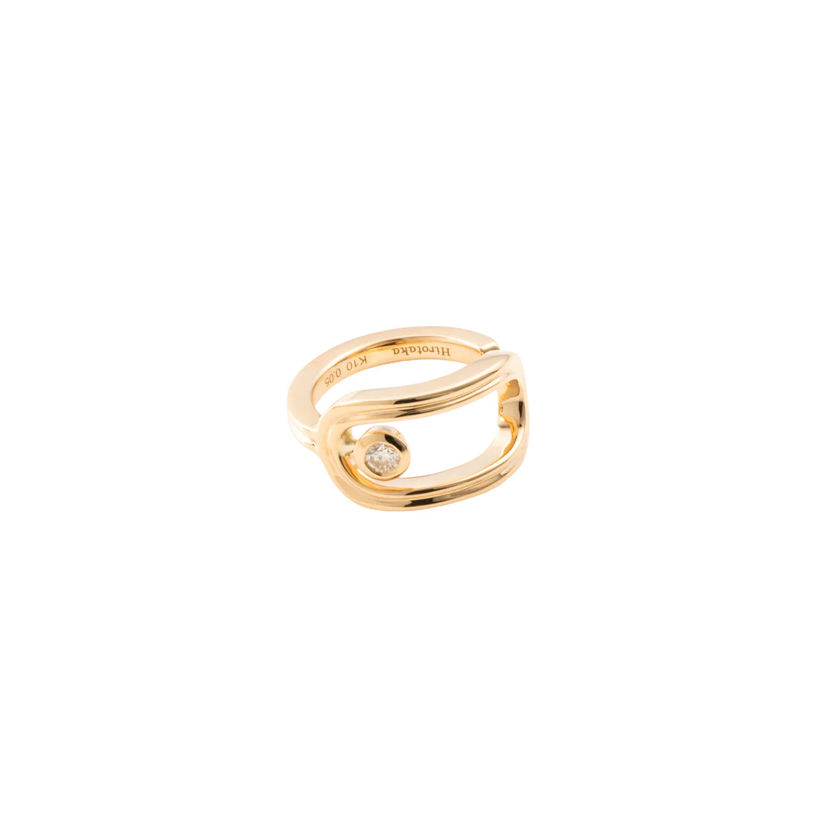 BELUGA Oblong Diamond Ear Cuff - Image 4