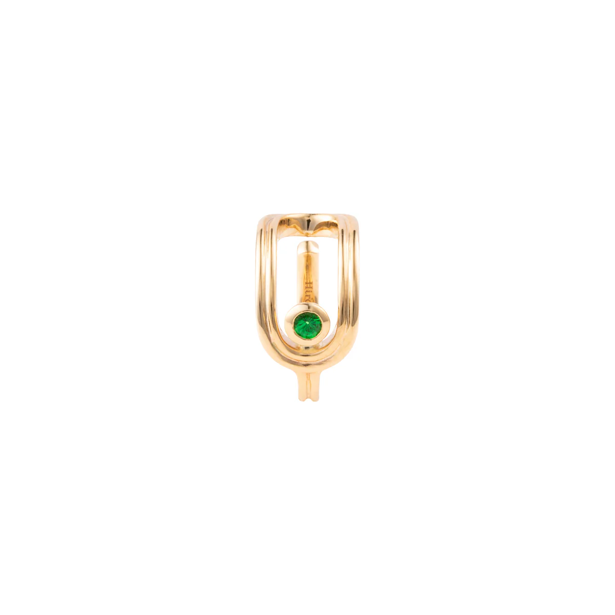 BELUGA Oblong Green Garnet Ear Cuff - Image 4