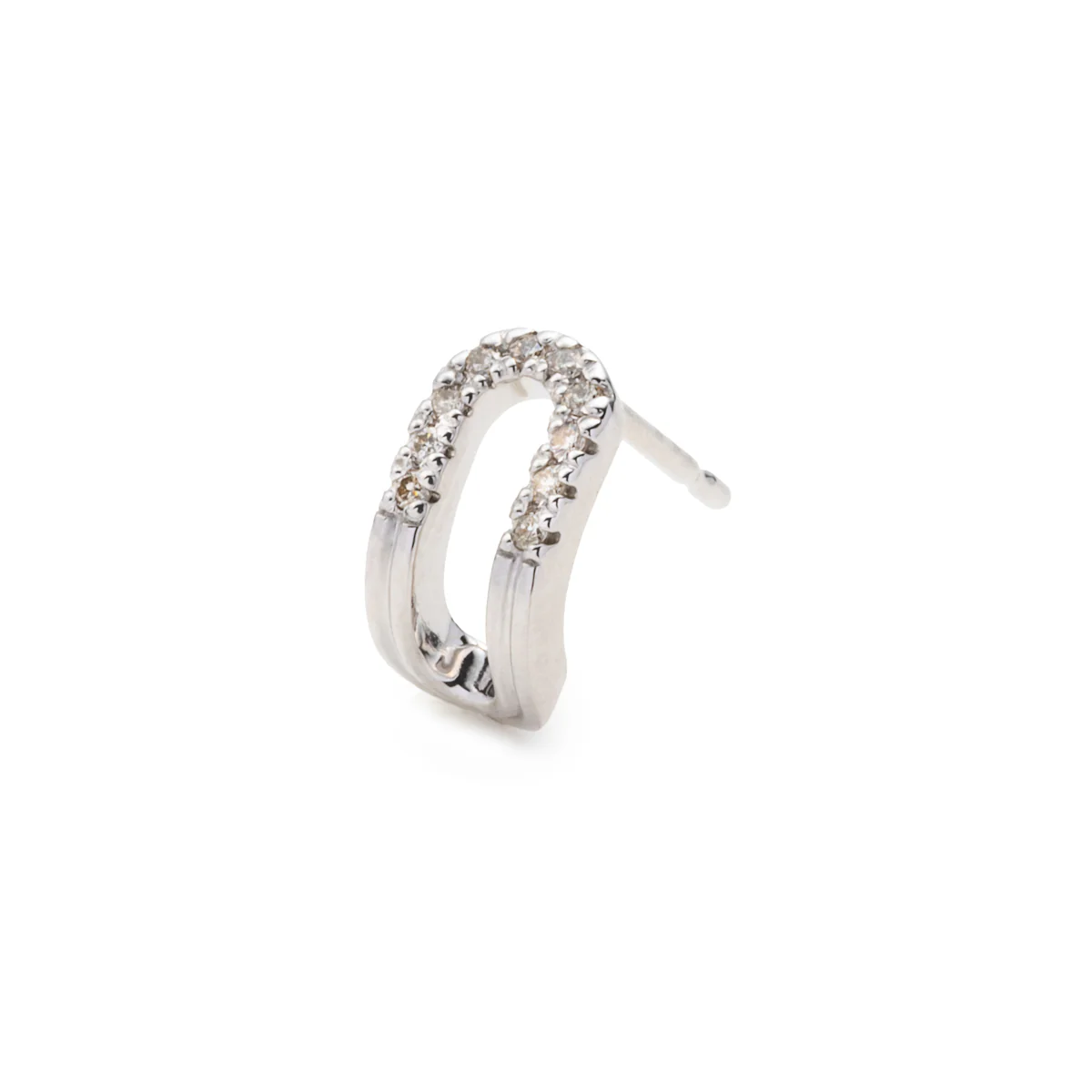 BELUGA Oblong Diamond Earring - Image 3