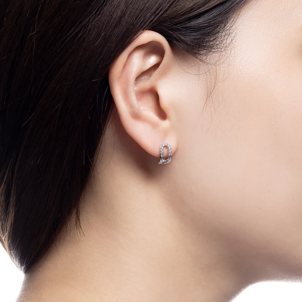 BELUGA Oblong Diamond Earring - Image 4
