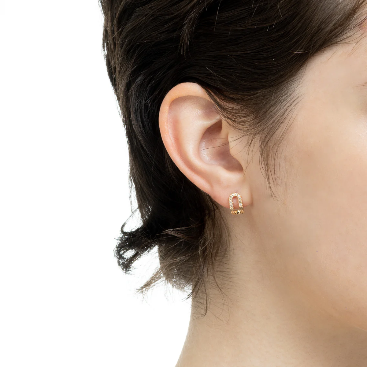 BELUGA Oblong Diamond Earring - Image 4
