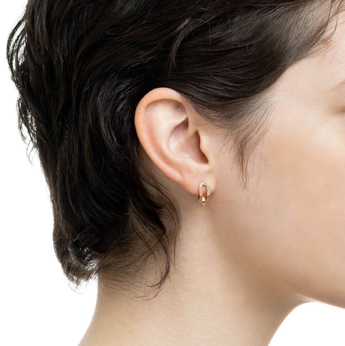 BELUGA Oblong Diamond Earring - Image 2