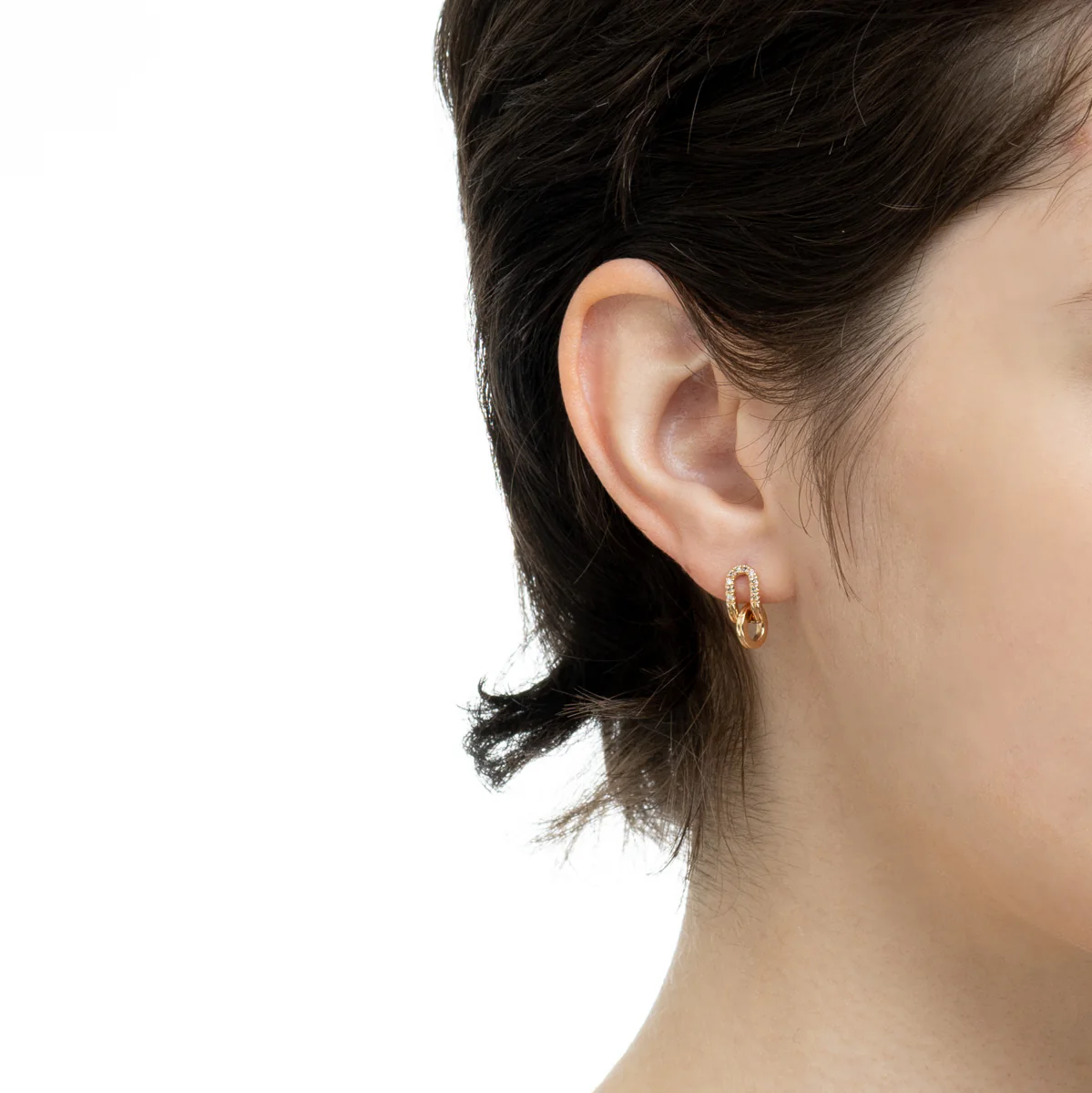 BELUGA Oblong Diamond Earring - Image 4