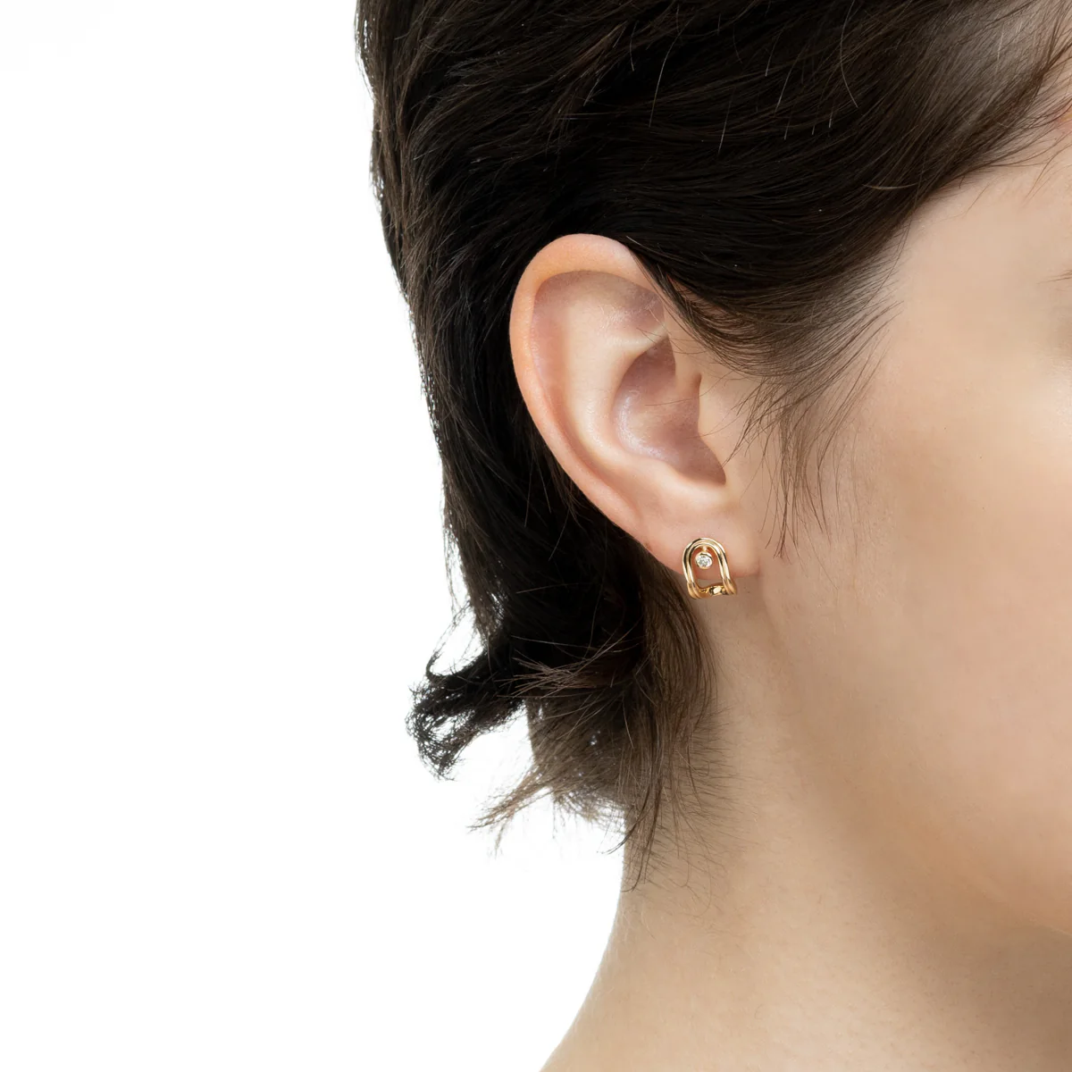 BELUGA Oblong Diamond Earring - Image 4