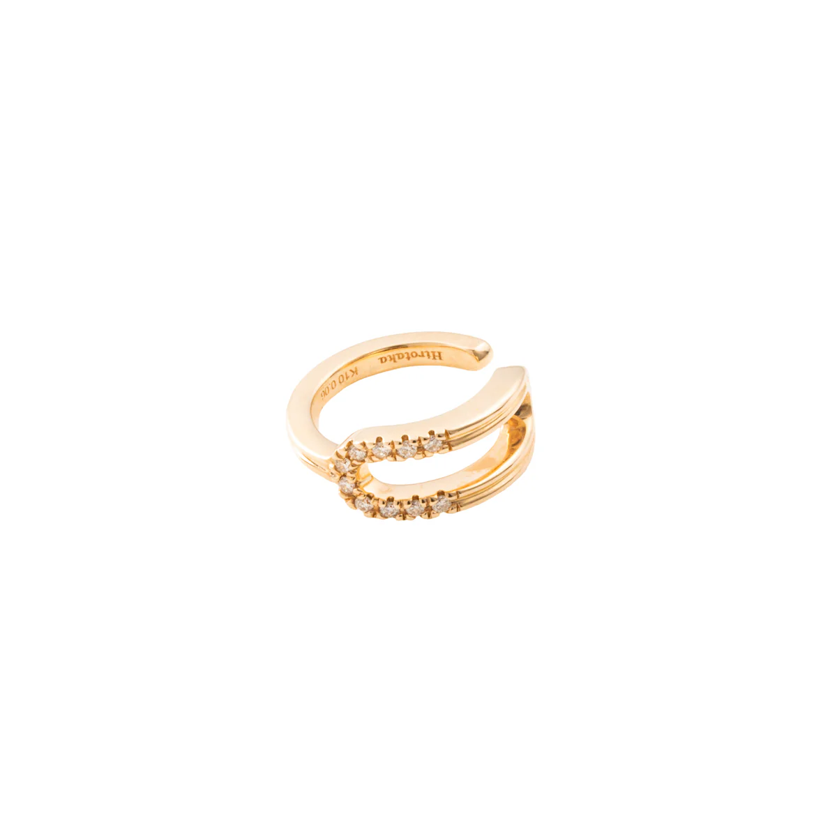 BELUGA Oblong Diamond Ear Cuff - Image 4