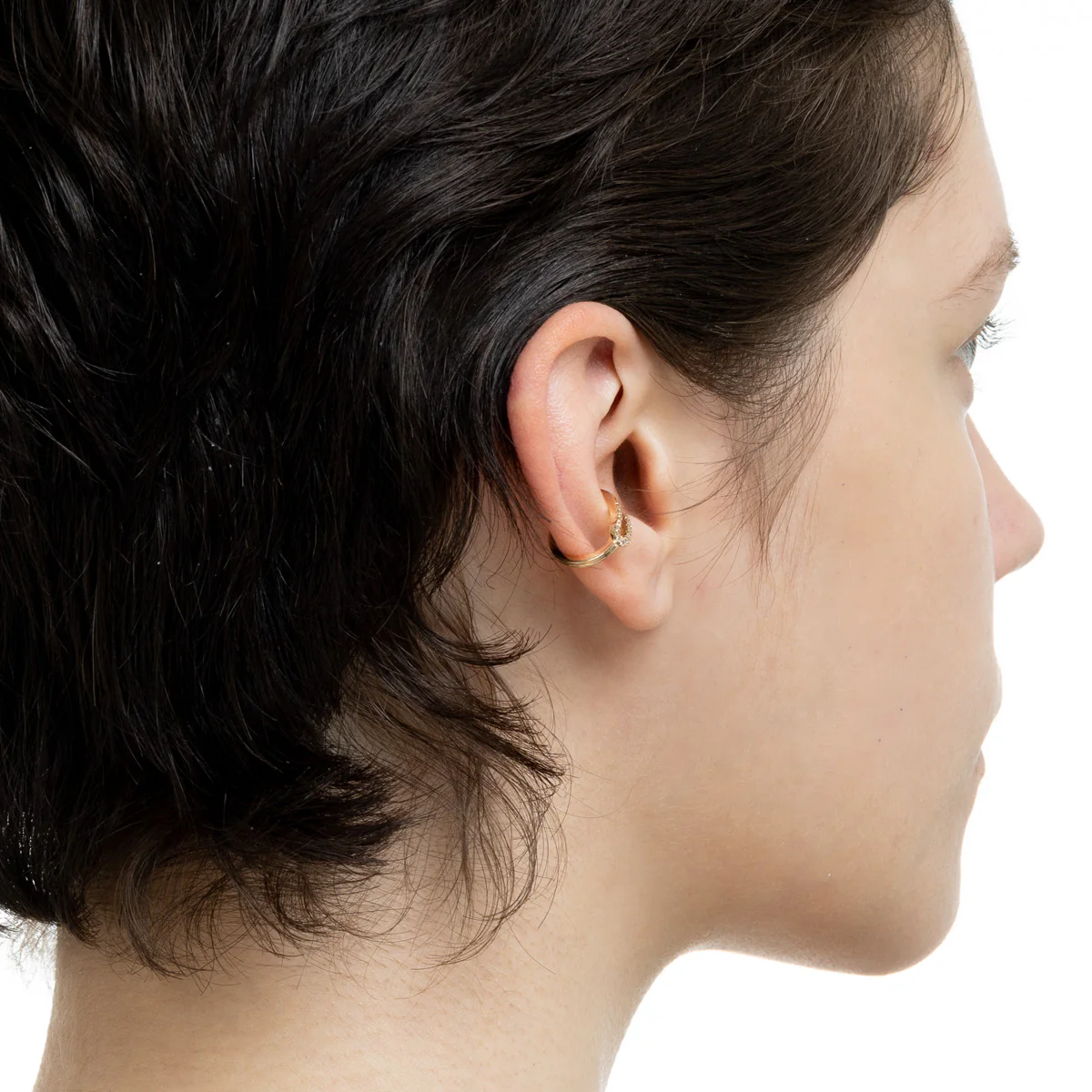 BELUGA Oblong Diamond Ear Cuff - Image 6