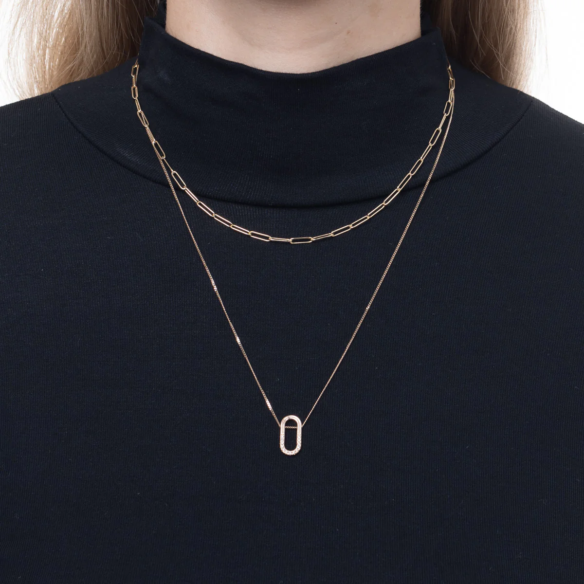 BELUGA Oblong Diamond Necklace - Image 6