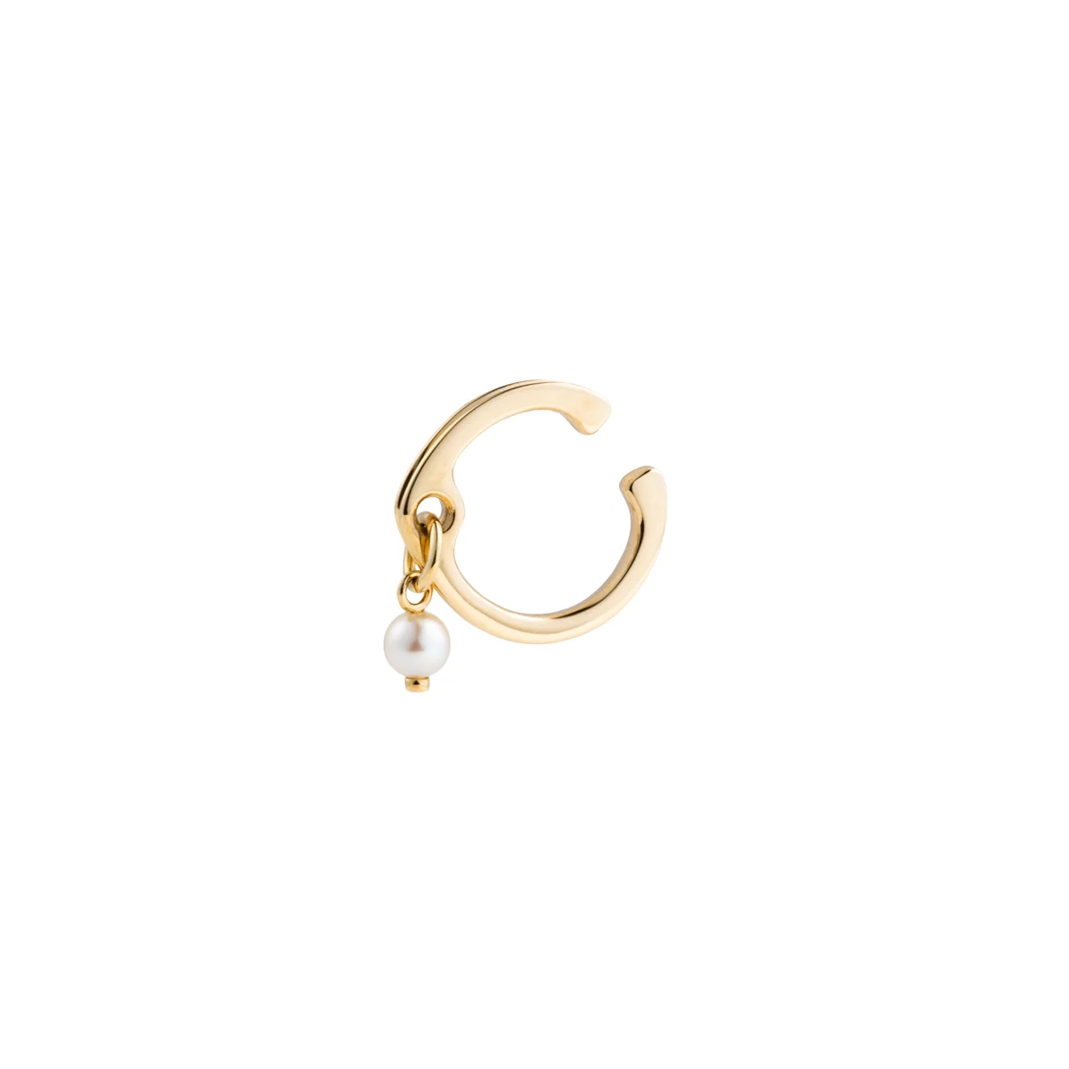 Mini BELUGA Akoya Pearl Ear Cuff - Image 3