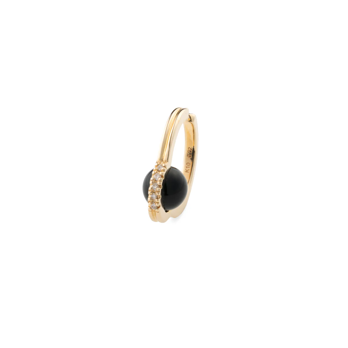 Mini BELUGA Diamond Onyx Ear Cuff - Image 4