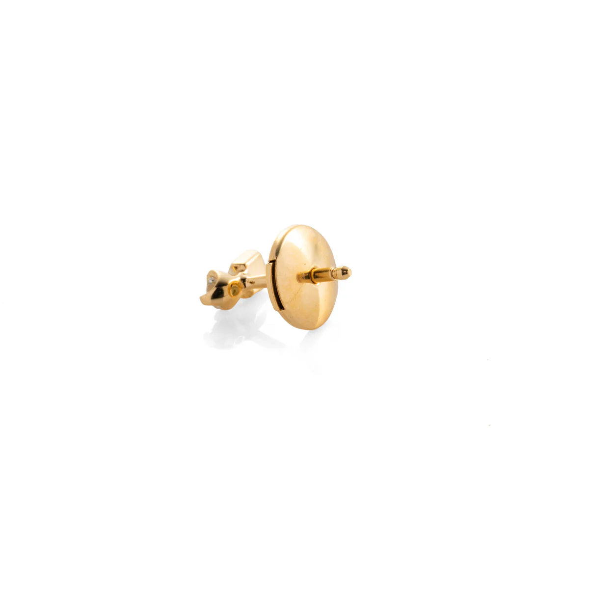 18K BIRD OF PARADISE Double Stone Earring White and Black Diamond - Image 4