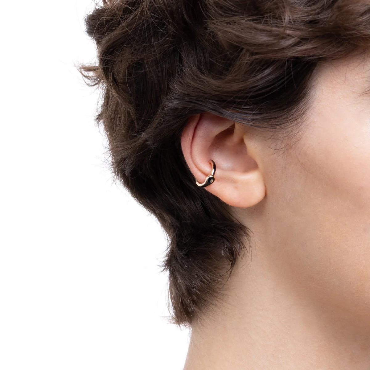 BIRD OF PARADISE Ear Cuff in Jet Black - Image 2