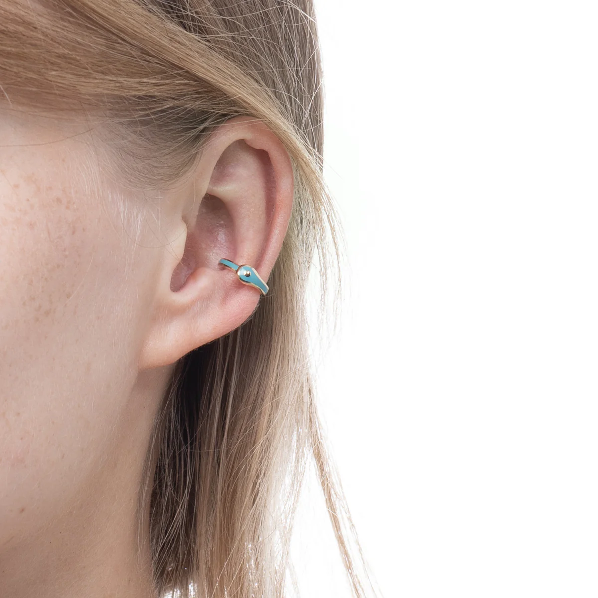 BIRD OF PARADISE Ear Cuff in Izmir Blue - Image 2