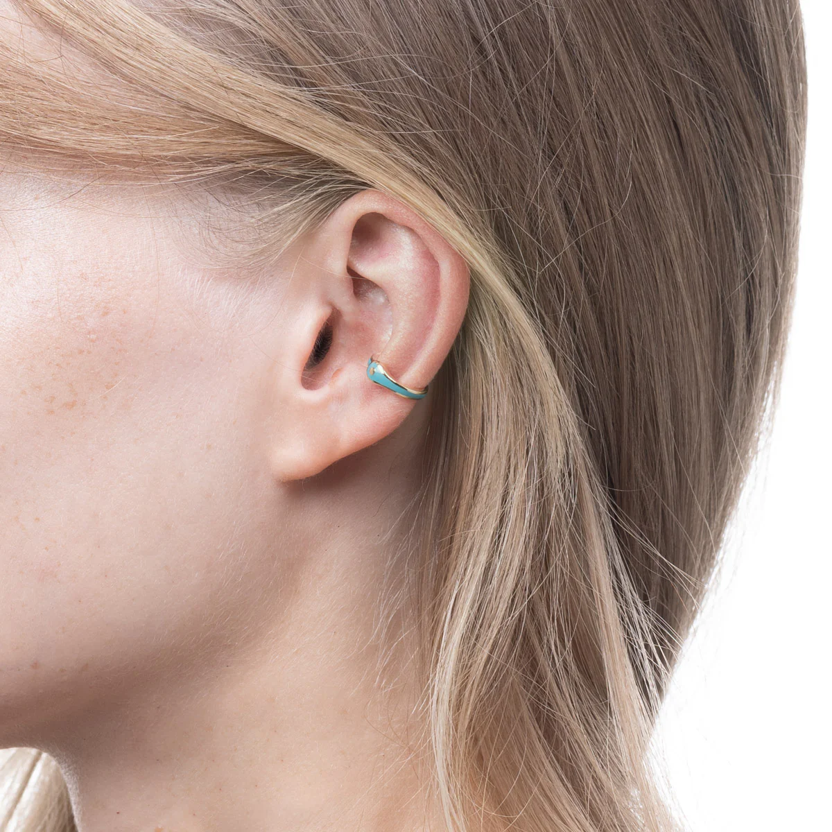BIRD OF PARADISE Ear Cuff in Izmir Blue - Image 5